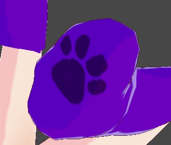 Vroid Purple Animal Boots