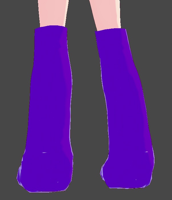 Vroid Purple Animal Boots