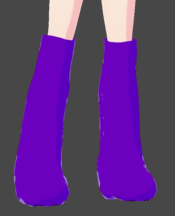 Vroid Purple Animal Boots