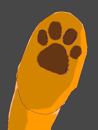 Vroid Orange Animal Boots