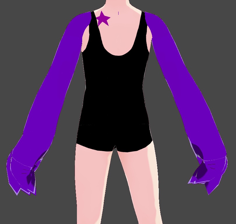 Vroid Purple Animal Gloves