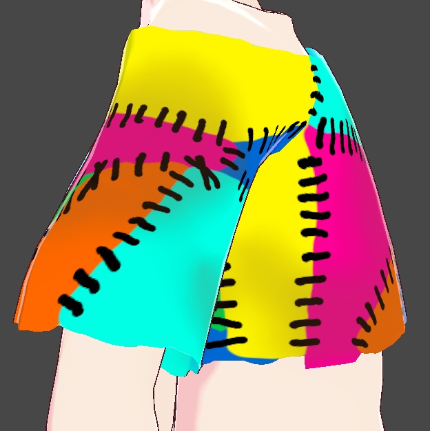 Vroid Patchwork Top