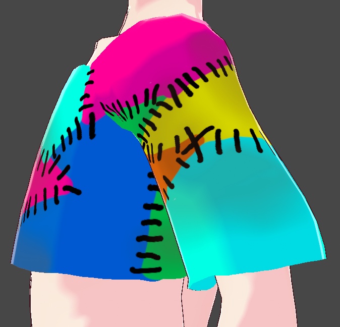 Vroid Patchwork Top
