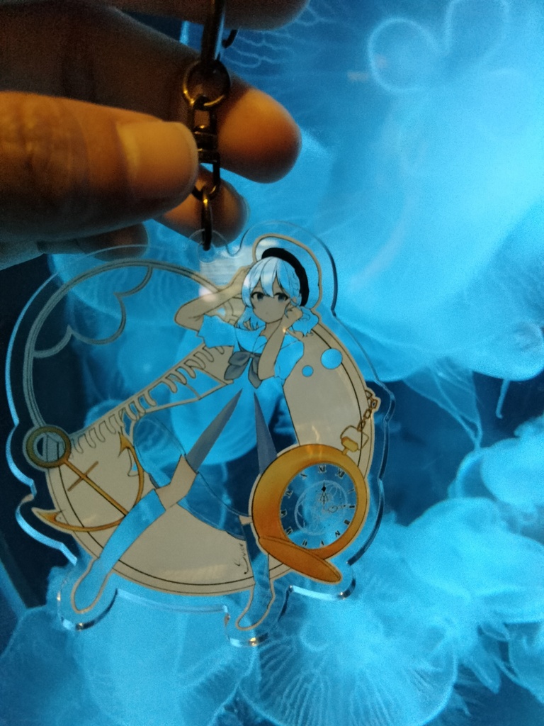 スーズの透明アクリルキーホルダー