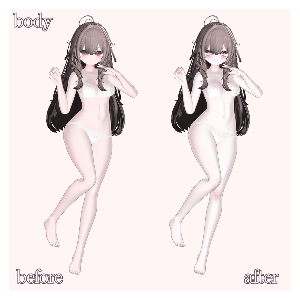 【 輝夜 / kaguya 】makeup&blendshape