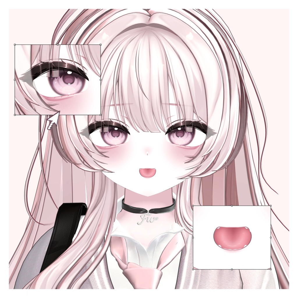 【 輝夜 / kaguya 】makeup&blendshape