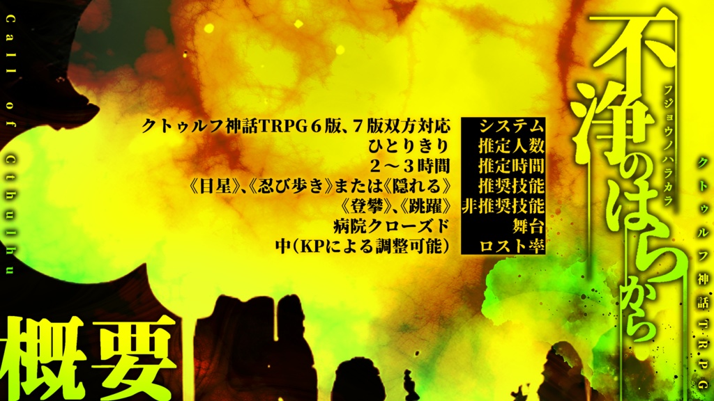 (R-15)「不浄のはらから」(CoC6版)