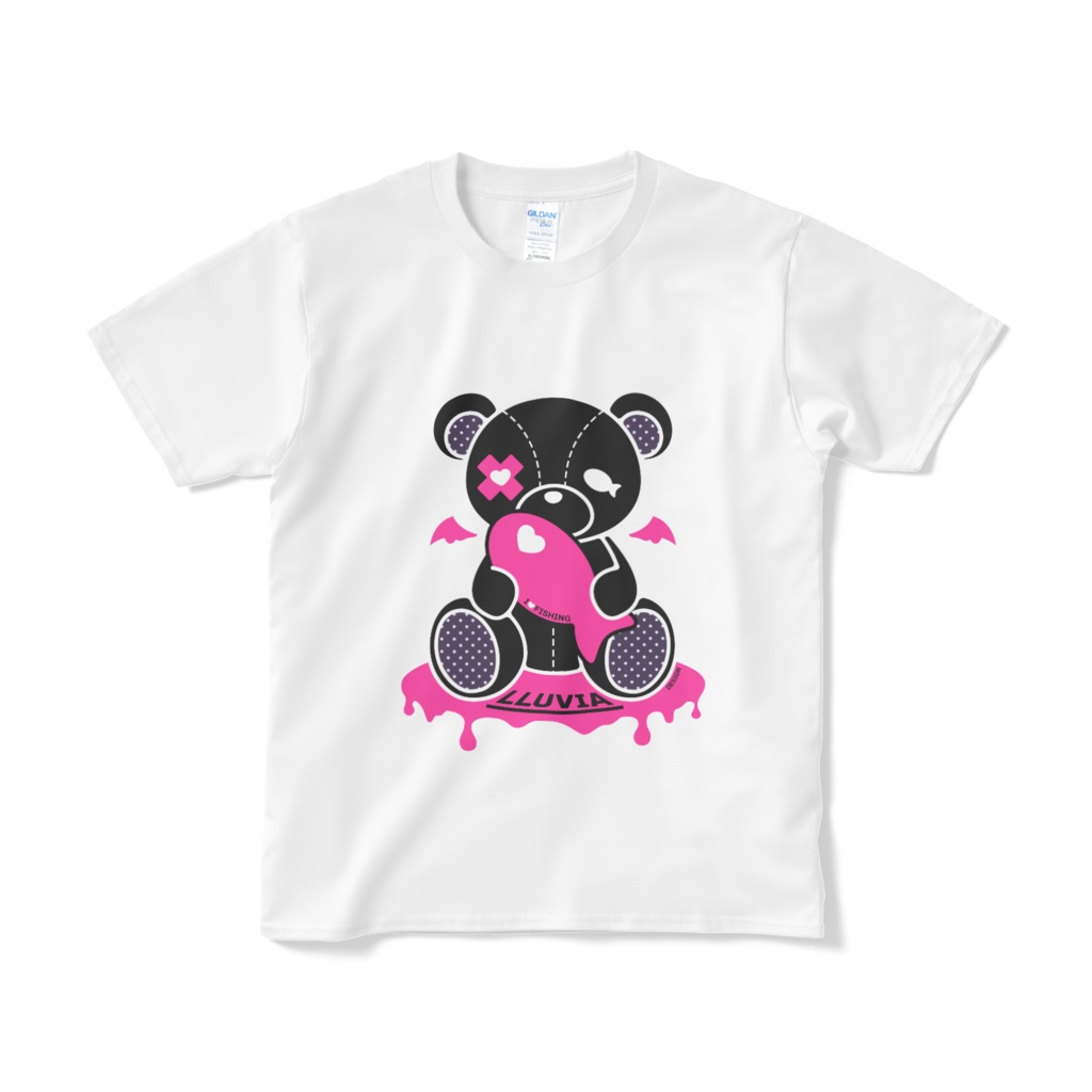 じゅびくまちゃんTシャツ(白赤)