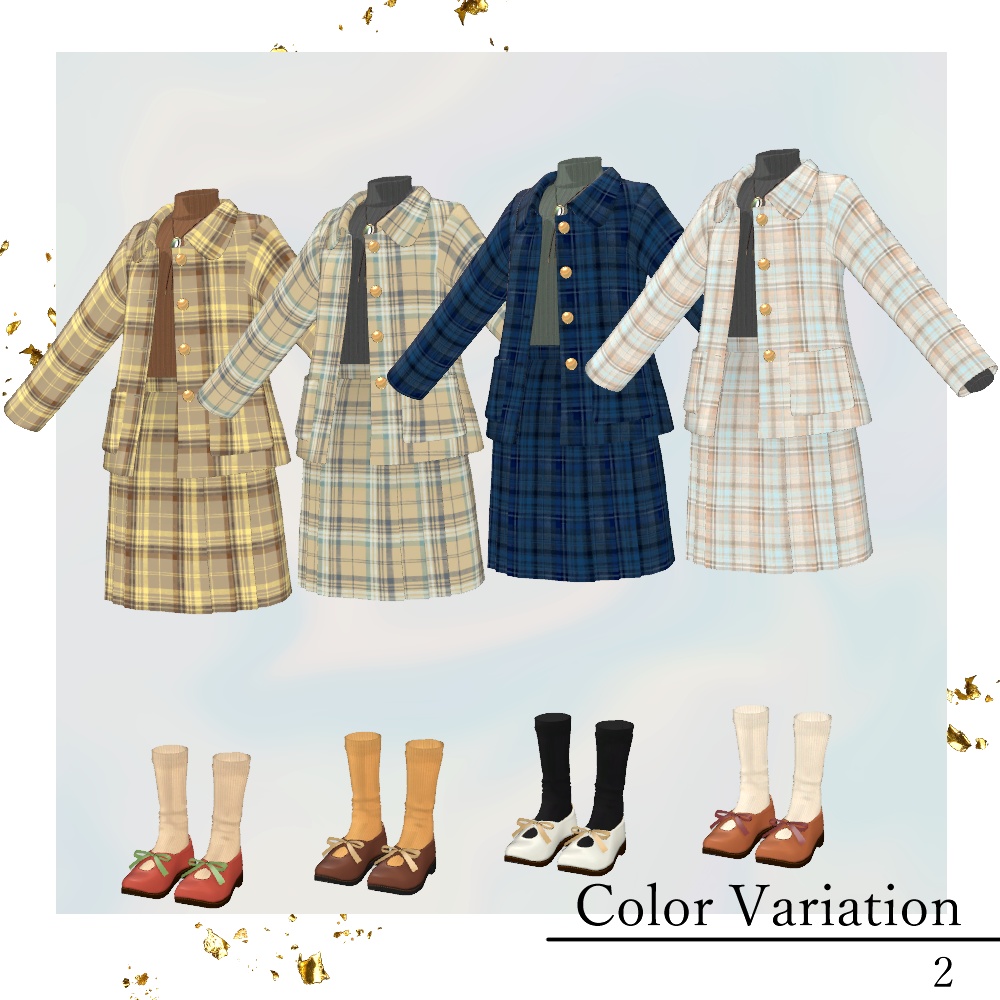 【5アバター対応】トラッドスタイルコーデ~Traditional style Matching cloth~