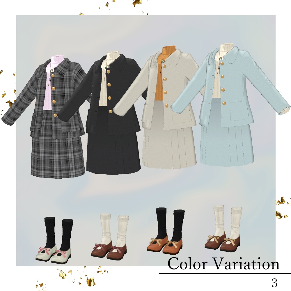 【5アバター対応】トラッドスタイルコーデ~Traditional style Matching cloth~