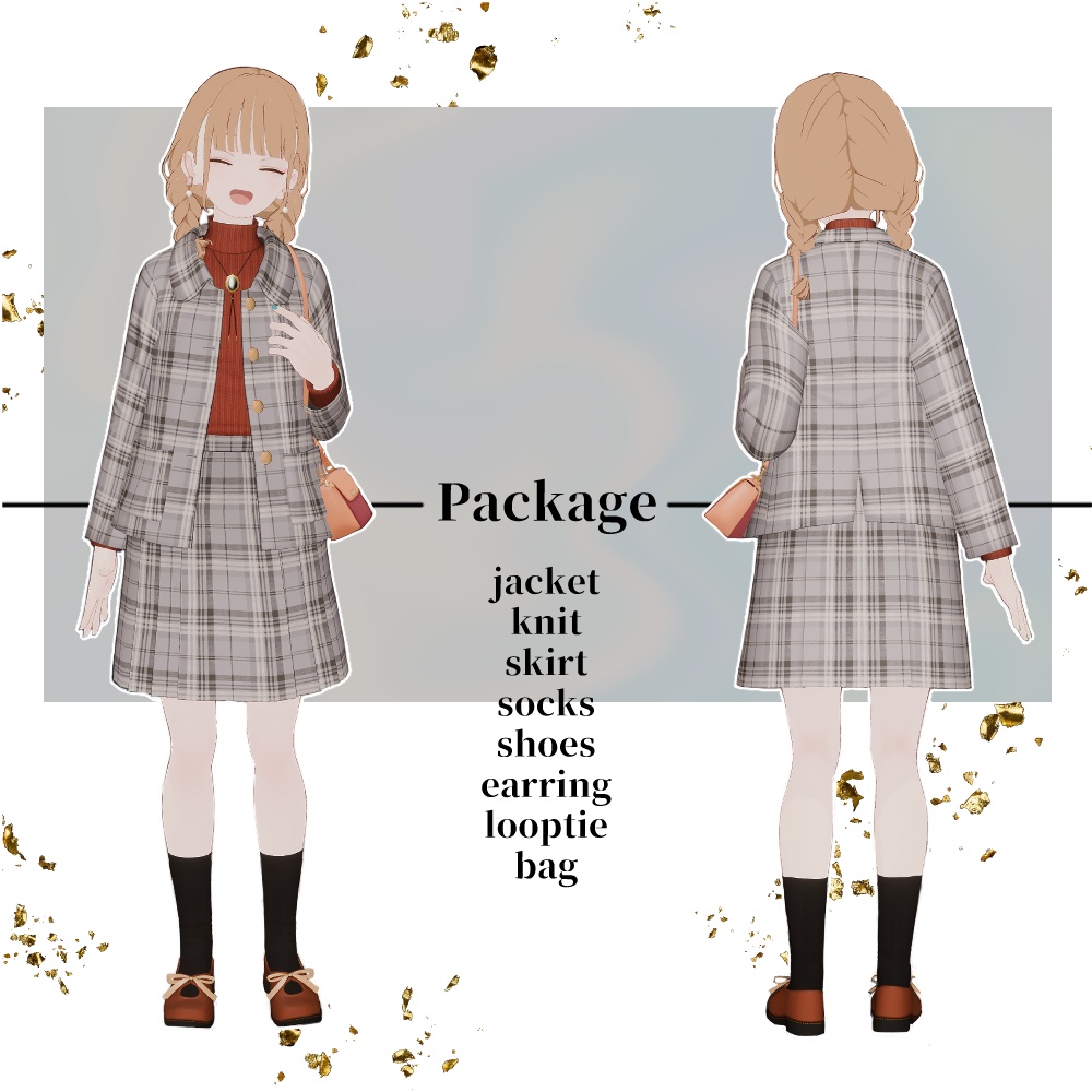 【5アバター対応】トラッドスタイルコーデ~Traditional style Matching cloth~