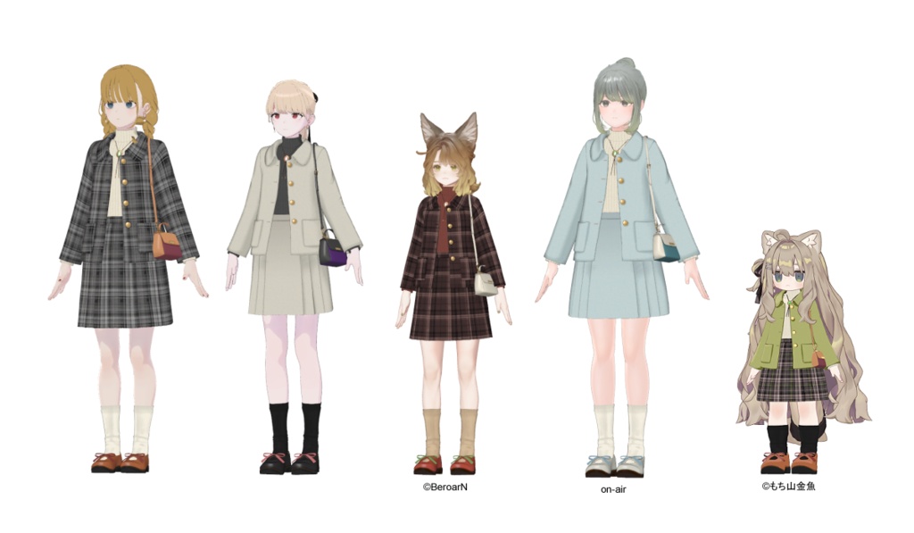 【5アバター対応】トラッドスタイルコーデ~Traditional style Matching cloth~