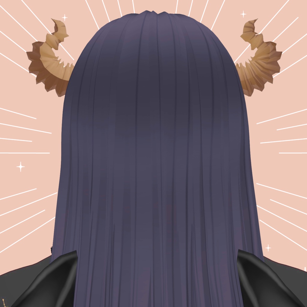 【Vroid正式版対応】小悪魔なツノ【ヘアプリセット】