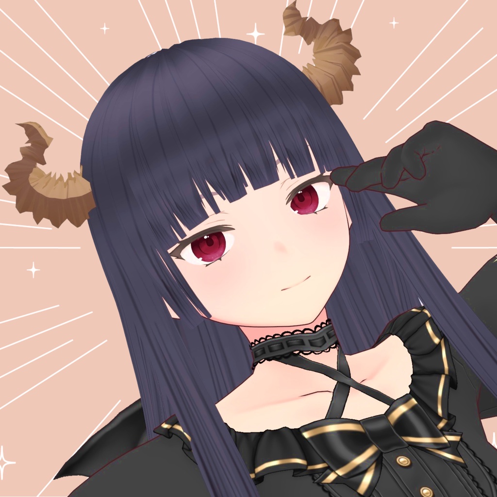 【Vroid正式版対応】小悪魔なツノ【ヘアプリセット】