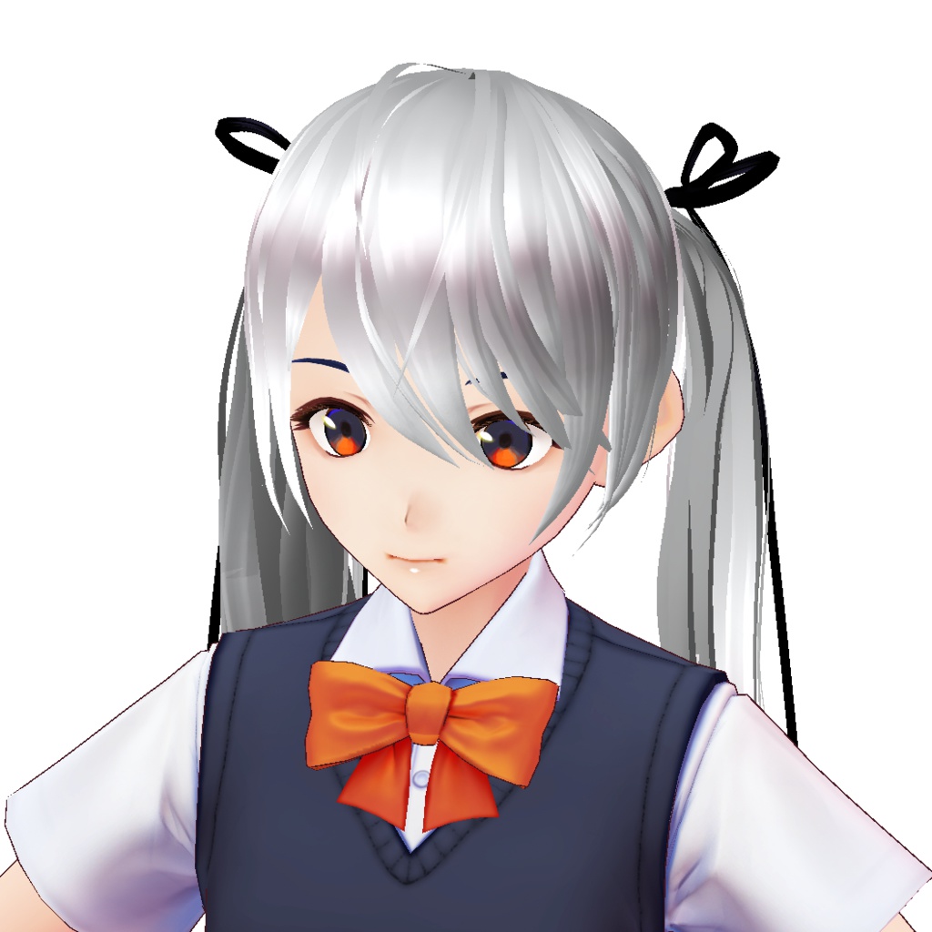 【VRoid用ヘアプリセット】リトルマダムツインテール