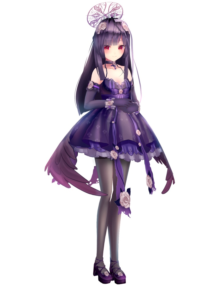 【VRoid用ヘアプリセット】ストレートロングヘア