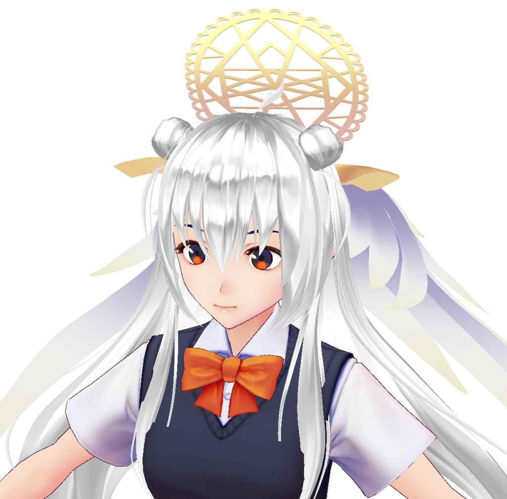 【VRoid用ヘアプリセット】聖天使のヘアスタイル