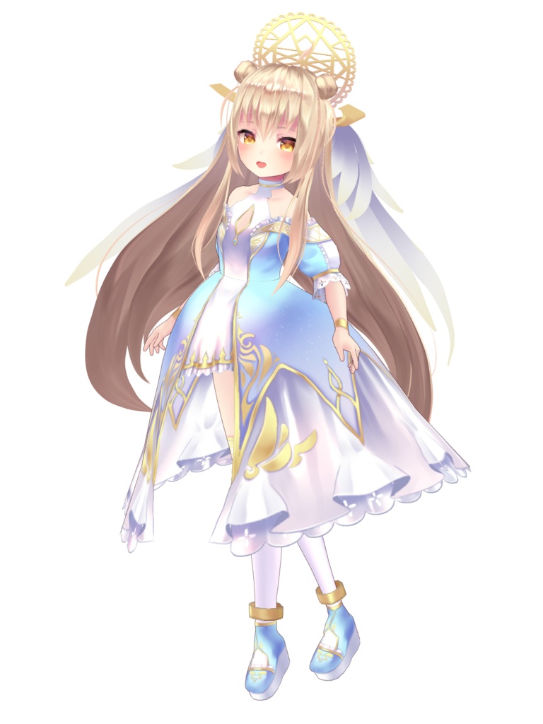 【VRoid用ヘアプリセット】聖天使のヘアスタイル