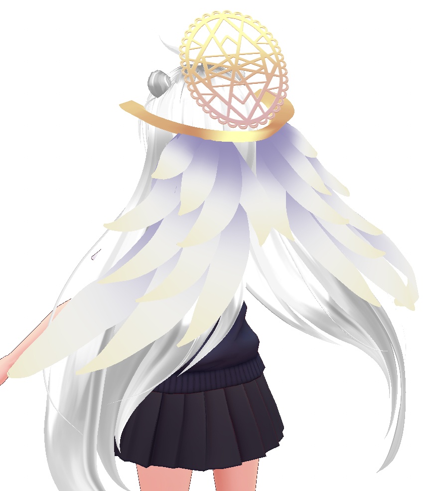 【VRoid用ヘアプリセット】聖天使のヘアスタイル