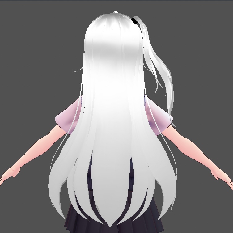 【VRoid用ヘアプリセット】ロングサイドテイル