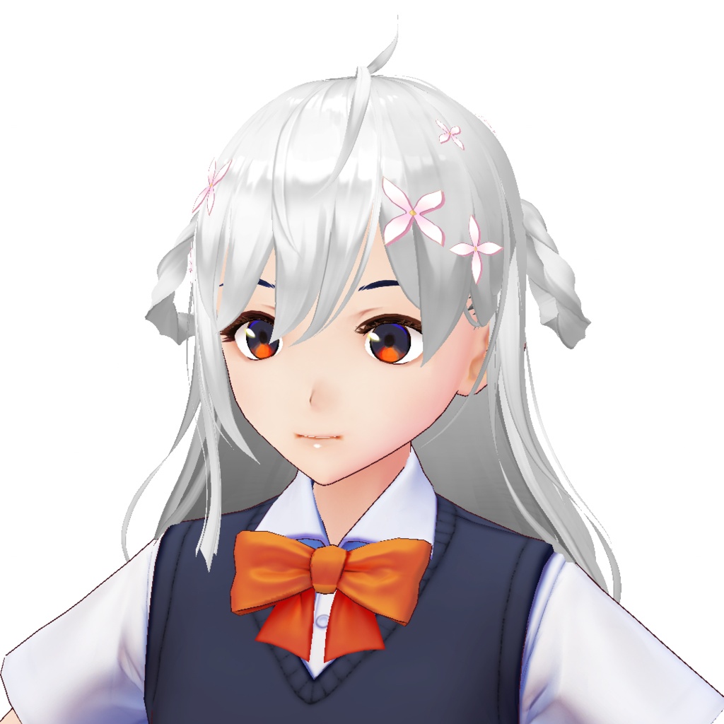 【VRoid用ヘアプリセット】レイナヘアスタイル