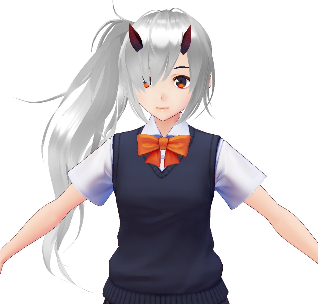 【VRoid用ヘアプリセット】ジャイアントサイドテイル