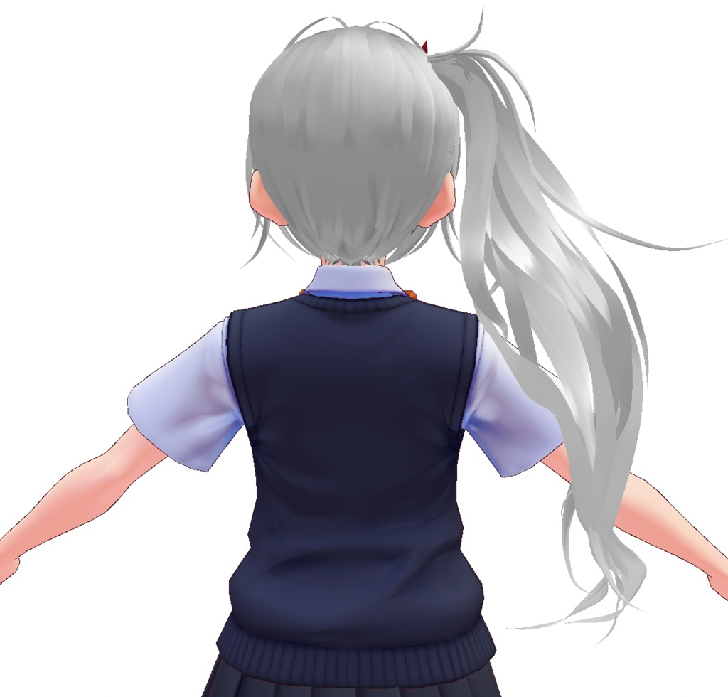 【VRoid用ヘアプリセット】ジャイアントサイドテイル