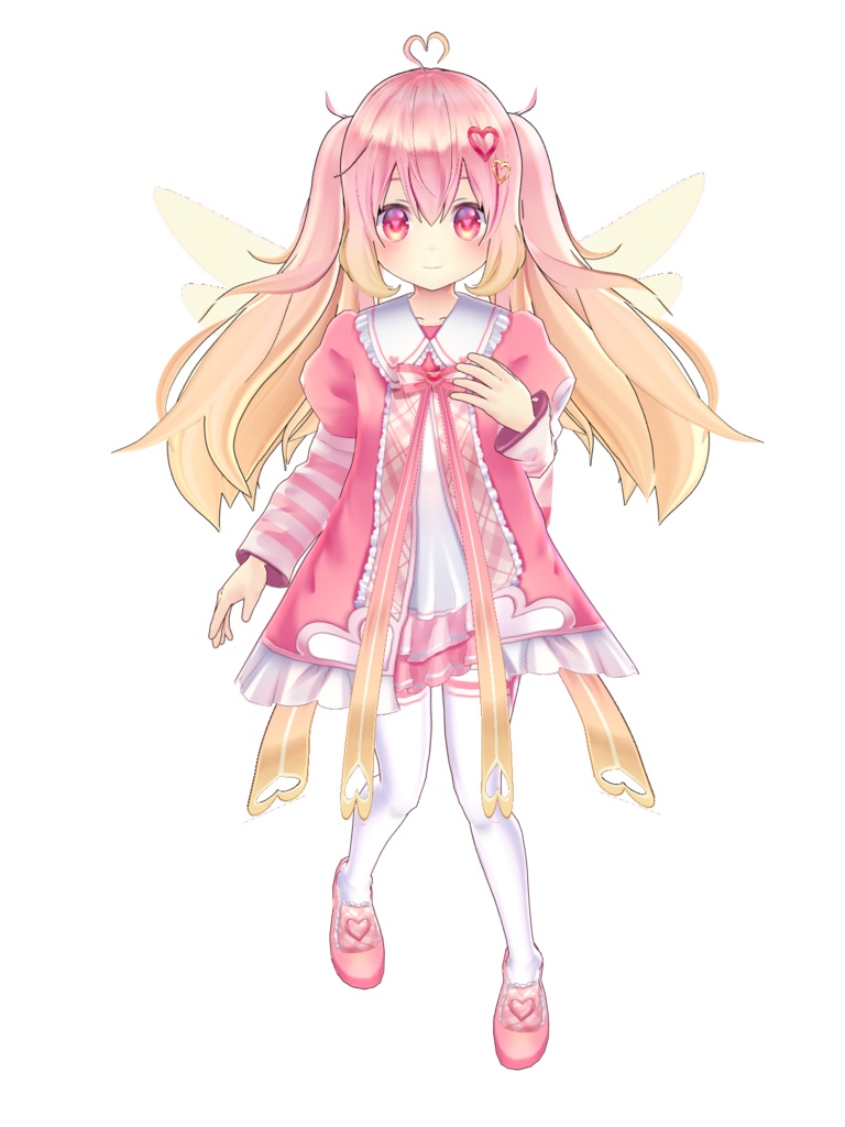 【VRoid用ヘアプリセット】ラブリーツインテール