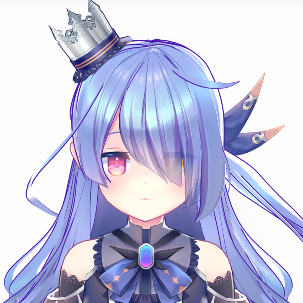 【VRoid用ヘアプリセット】お嬢さまサイドテイル