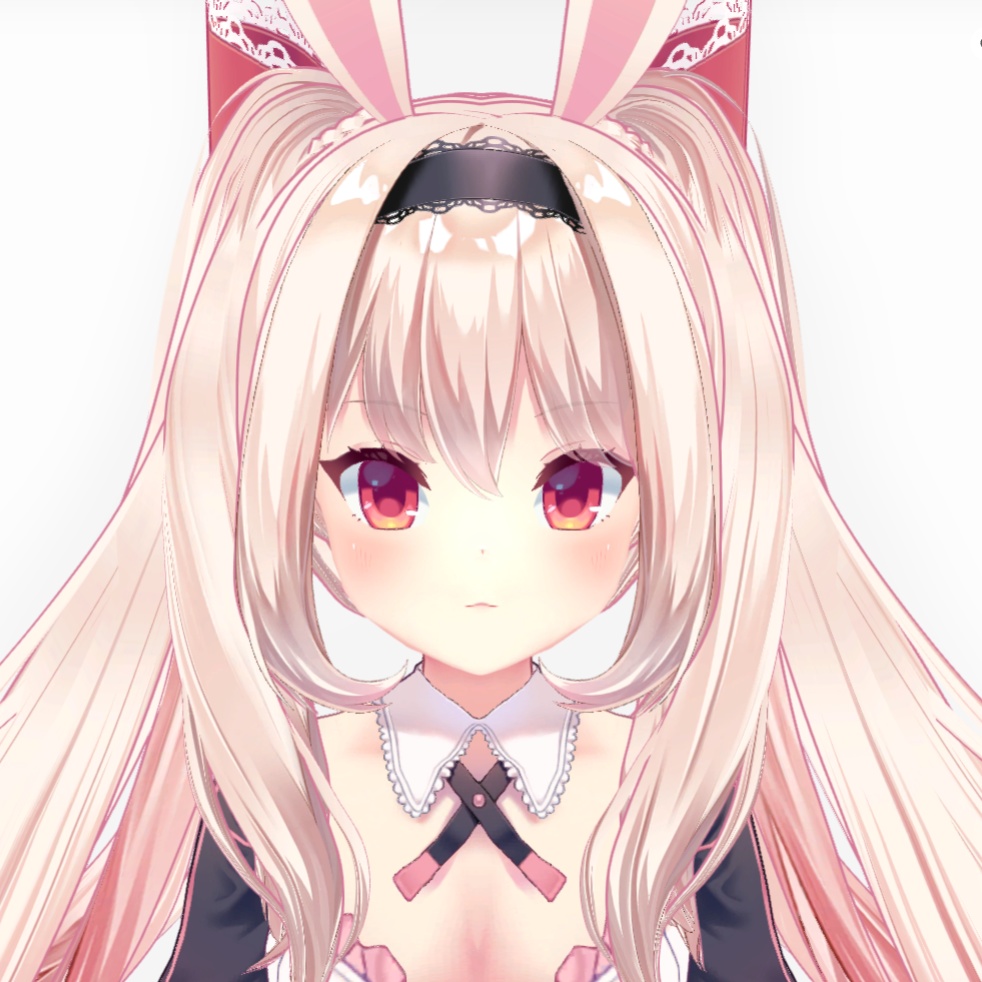 【VRoid用ヘアプリセット】クルミのツインテール