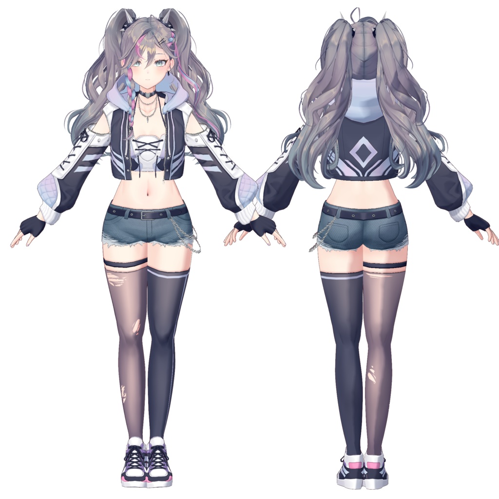 【VRoid用おようふくセット】レベルリーダーおようふくセット (Leader of the Rebels Clothing Set)