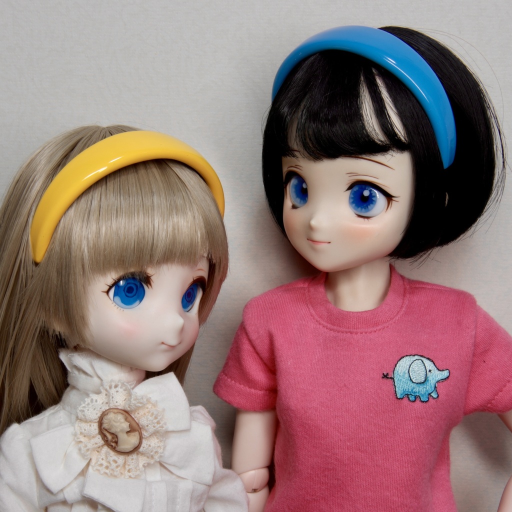 ドール用レトロアニメ風カチューシャ