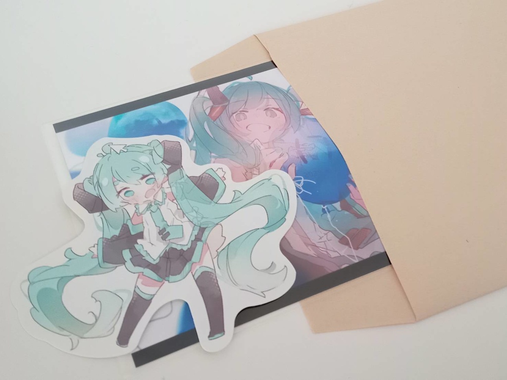 つままれ初音ステッカーA