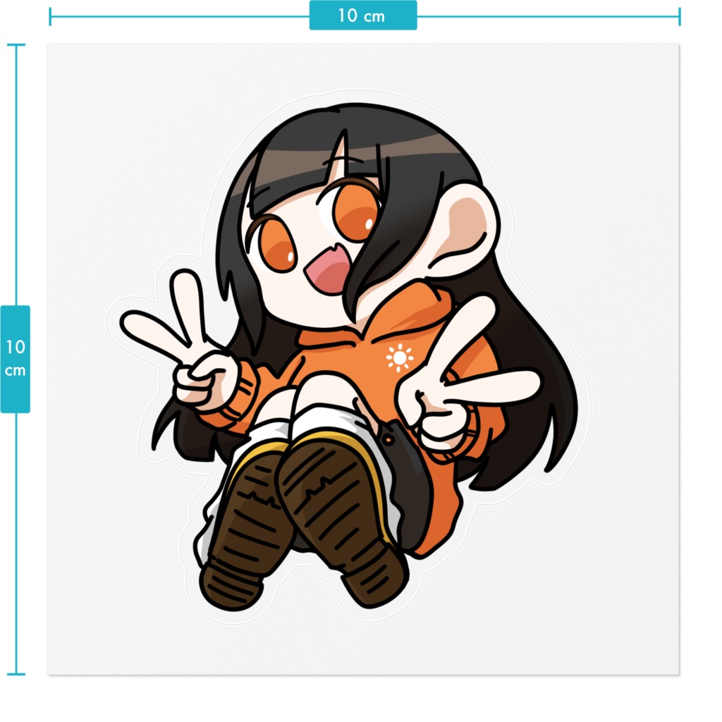 ぜろぴーすステッカー