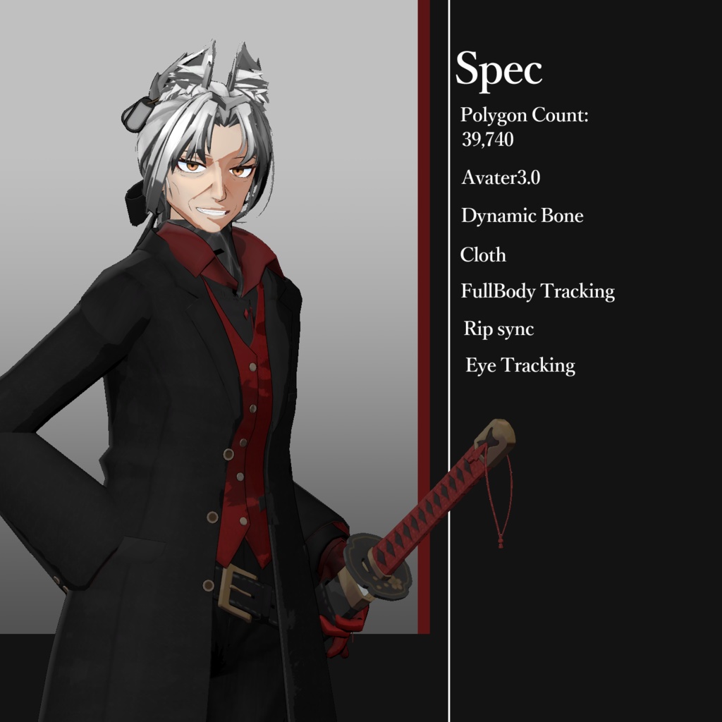 【オリジナル3Dモデル】Gevurah〈ゲブラー〉ver1.0.41