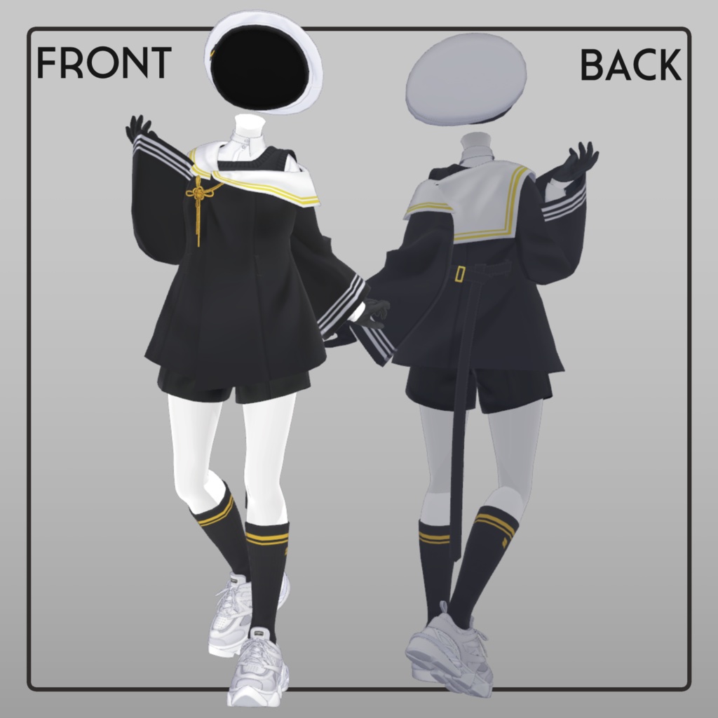 【EFBody専用衣装】旧い街の学生服 ver1.0.74