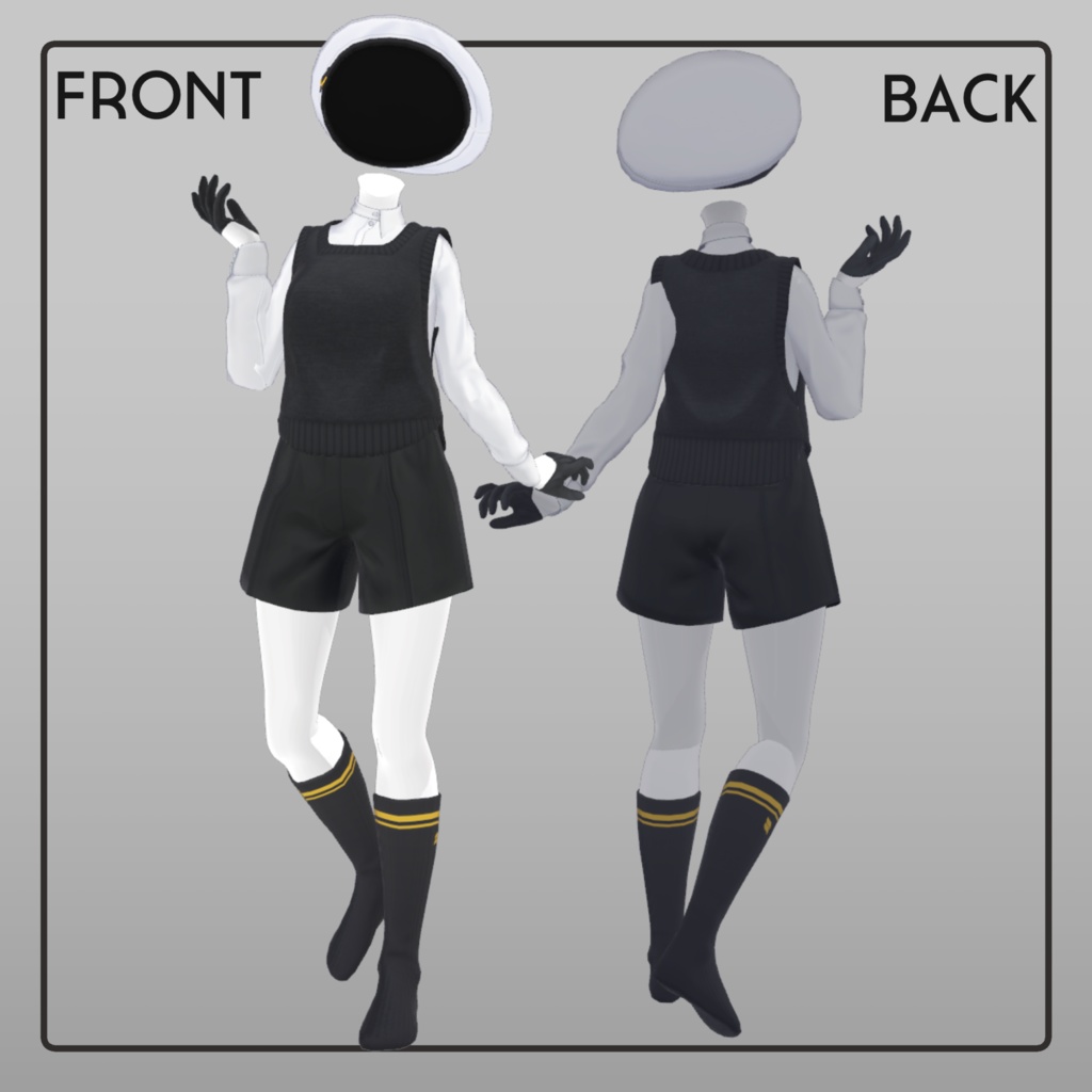 【EFBody専用衣装】旧い街の学生服 ver1.0.74