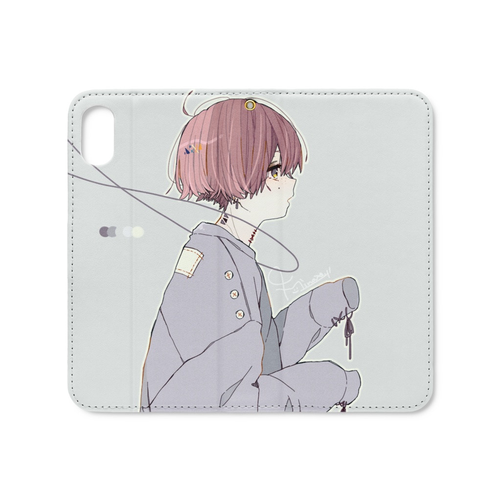 手帳型iPhoneケース(ベルトなし)