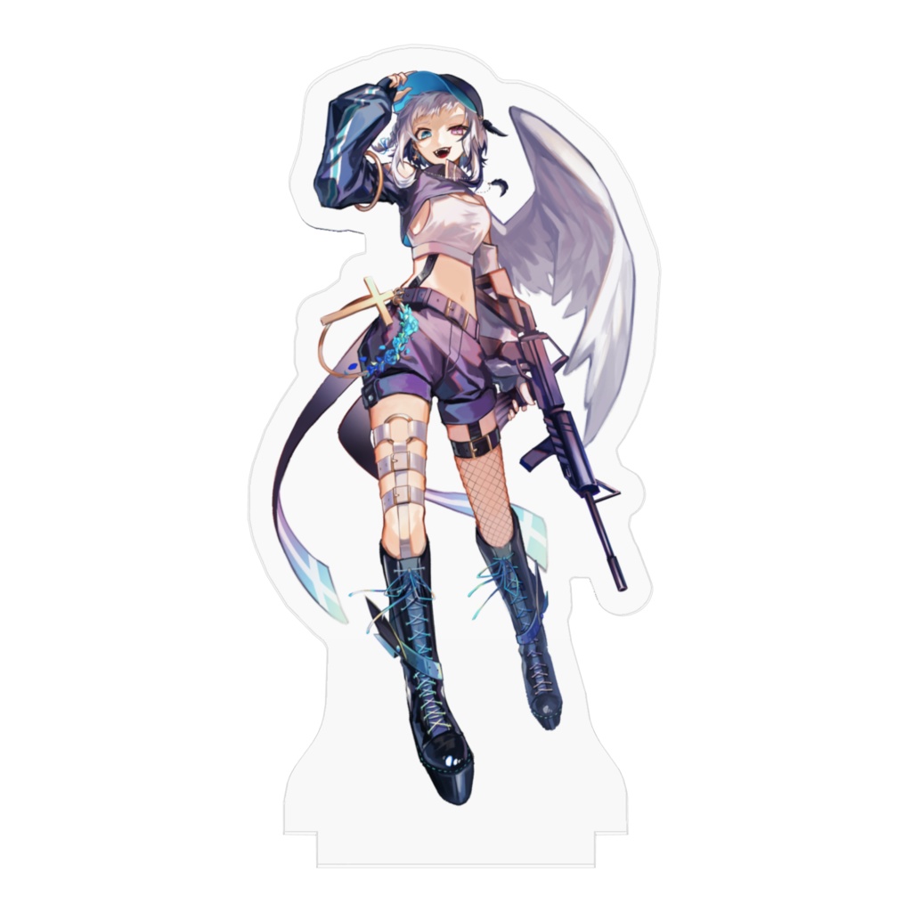 戦闘モード蒼水リル_アクリルスタンド