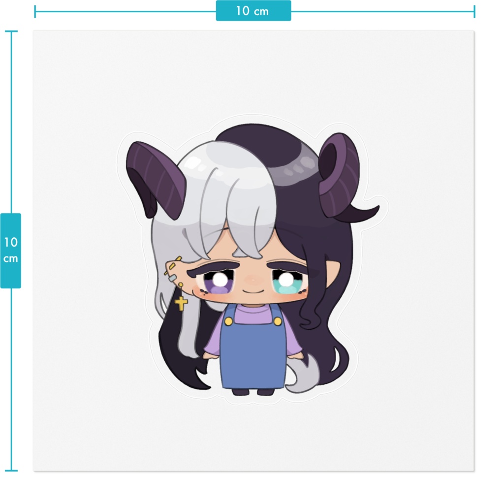 ちび天使と悪魔スッテカー