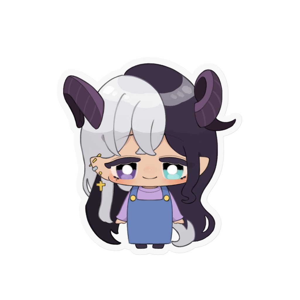 ちび天使と悪魔スッテカー