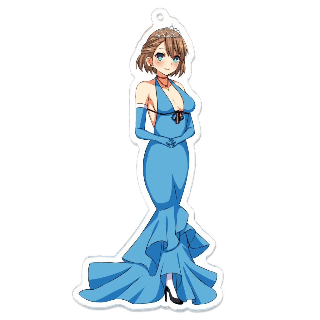 アクリルキーホルダー「板橋あかり（ドレスver）」