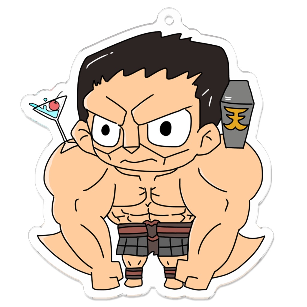 アクリルキーホルダー「バーテンダー」