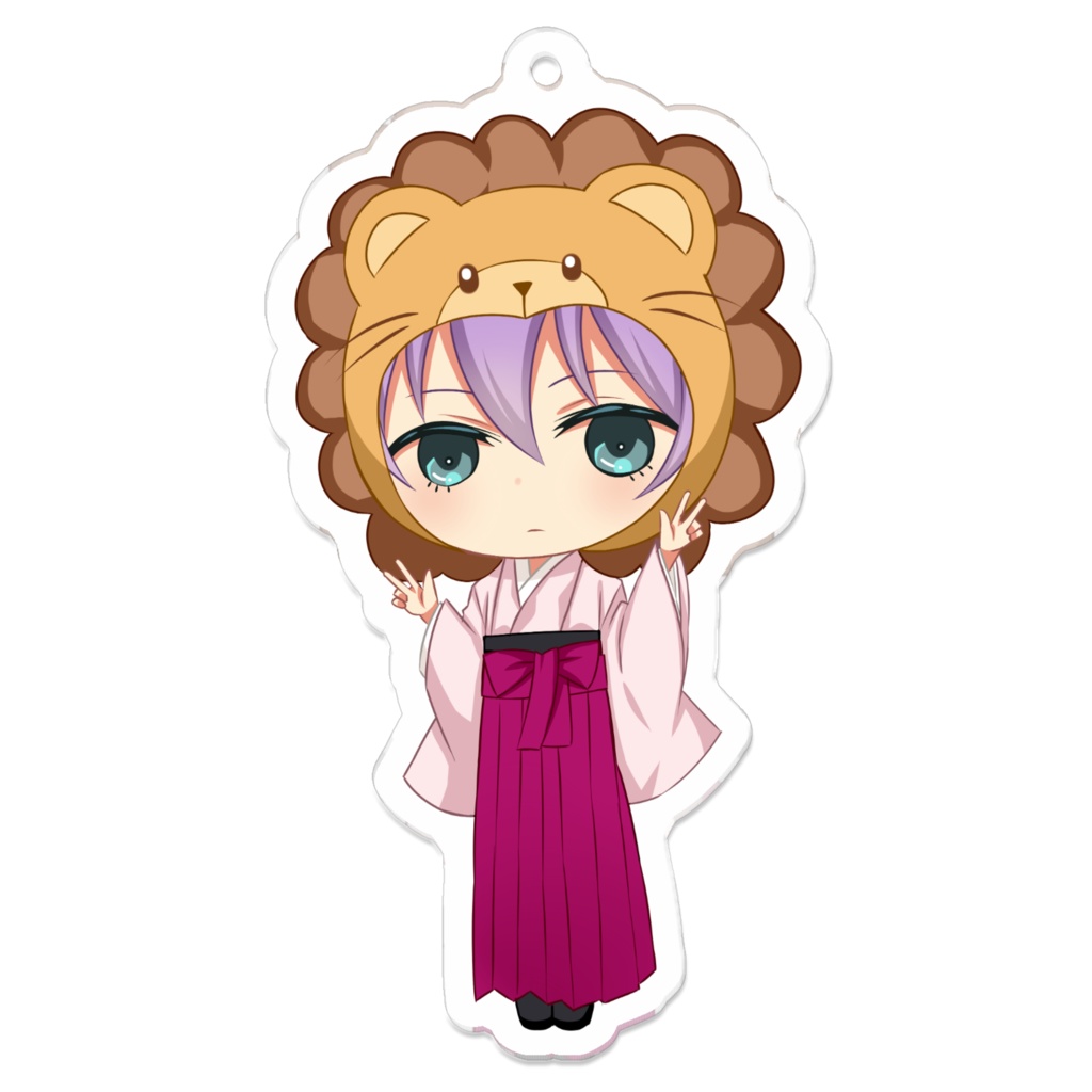 アクリルキーホルダー「池袋まや（晴着ver）」