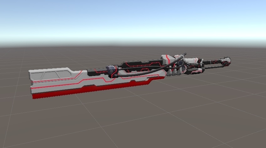 【VRChat想定】SFでサイバーな生体刀剣ブレード