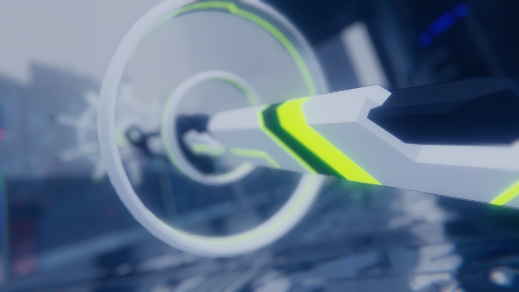 【VRChat想定】SFでサイバーな装甲飛行杖型ロッド