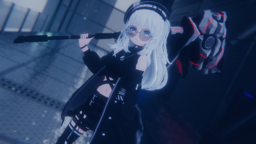 SFでサイバーな加速重槌式ハンマー