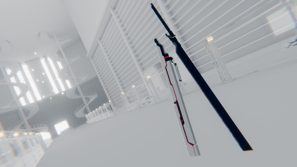 【VRChat想定】SFでサイバーな強襲被覆刀ブレード