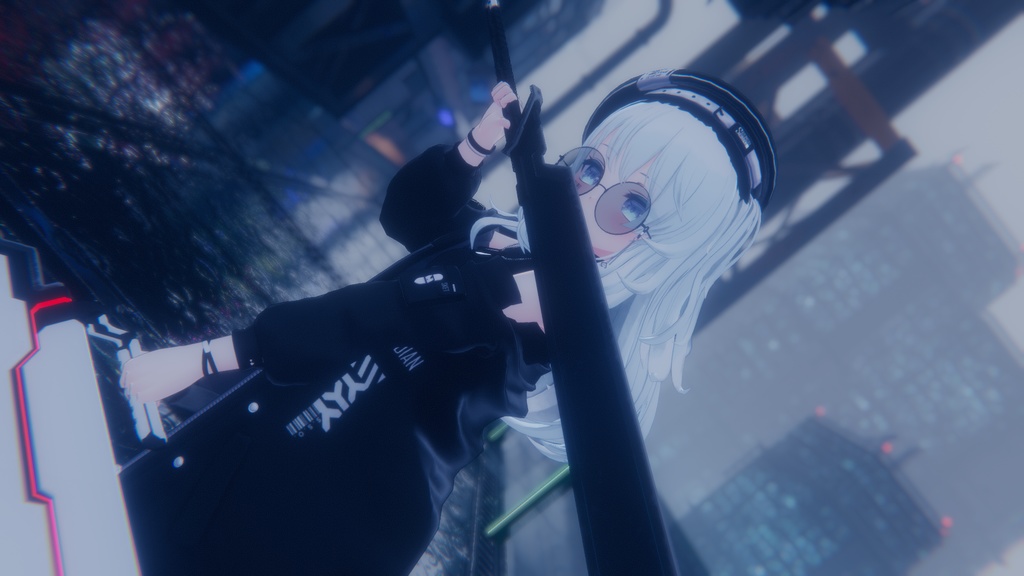 【VRChat想定】SFでサイバーな強襲被覆刀ブレード