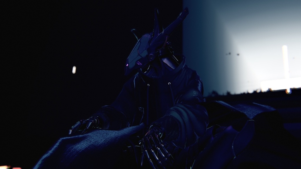 【VRChat想定】ジェラス専用アクセサリ【骸ノ面】